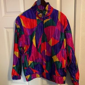 American Design Style A.D.S. Sak Fraucisco zip vibrant Jacket small